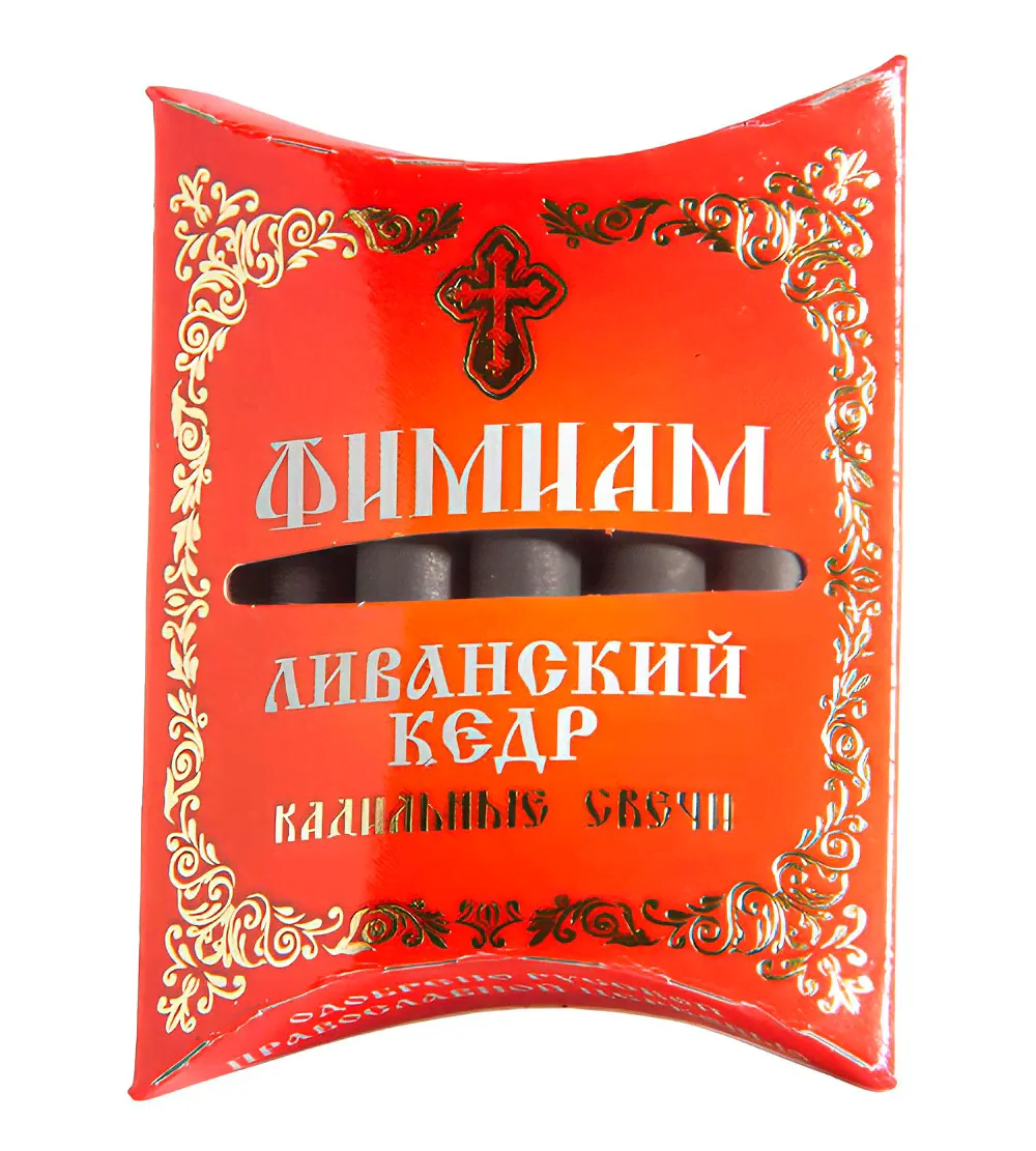 Кадильные свечи Фимиам малые Ливанский кедр, 7 свечей 4,5 см