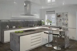 Столешница КЕДР Мрамор марквина серый (4 кат.), 38 мм