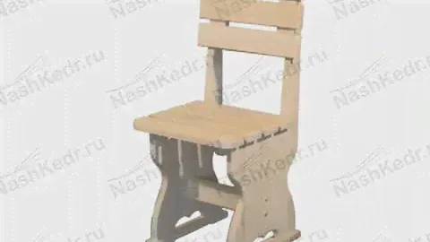 Стул деревянный из кедра