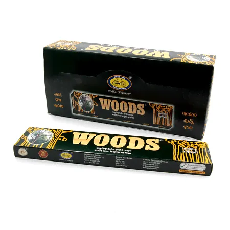 Благовония WOODS 35g Можжевельник Гималайский кедр и Белый сандал уп-6шт 20 палочек Очищение дома