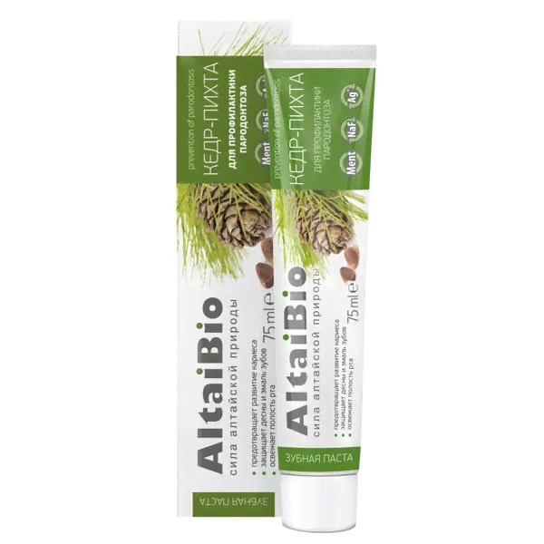 Зубная паста AltaiBio Кедр-пихта, 100г-3