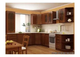 Кухня модульная кедр глянец