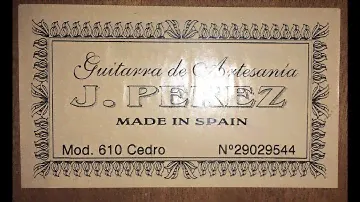 Гитара Perez 610 массив кедр - Canción del Mariachi Desperado, Antonio Banderas