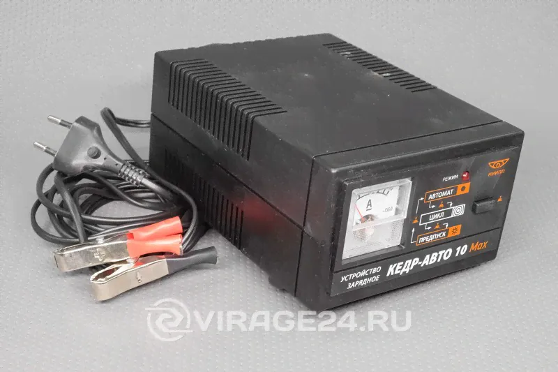 Устройство зарядное 12V, 4А, ёмкость АКБ до 60 А/ч, с зарядом от нуля, КЕДР АВТО 10 Max, г.Томск, КЕДР