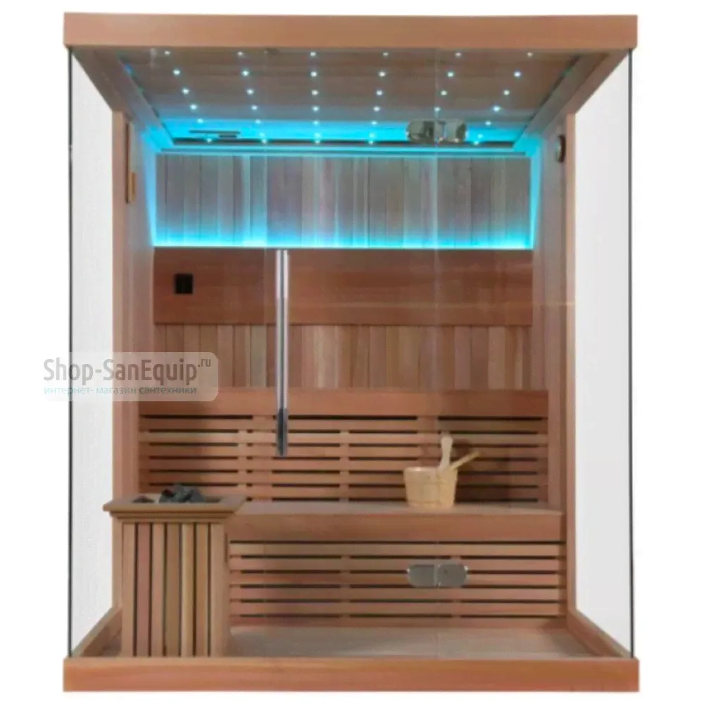 Финская сауна Frank F855 кедр 150x150x210 см-0