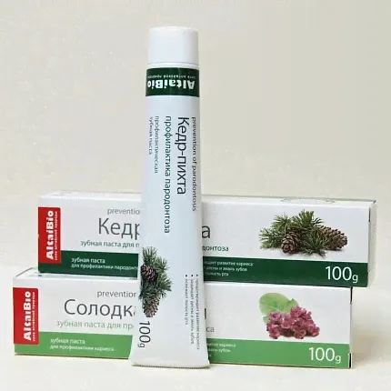 Паста зубная Кедр-Пихта AltaiBio 100г-0