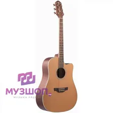 CRAFTER DE-7/NC БЕЗ ЧЕХЛА - электроакустическая гитара Дредноут - SolidTop кедр, натур, корпус-махог